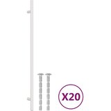  Ručke za ormarić 20 kom srebrne 320 mm od nehrđajućeg čelika | shoptok.hr