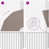 vidaXL Zaslon za zasebnost na balkonu Taupe 140 x 140 cm blago | Shoptok.si