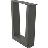  Noge za klubsko mizico v obliki črke V 2 kosa antracit 40 x (30-31,3) cm jeklo, (22123719) | Shoptok.si