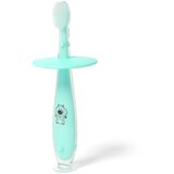 BabyOno Baby četkica za zube s graničnikom 12+ siva | shoptok.hr