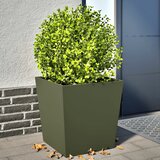  Vrtne sadilice 2 kom maslinastozelene 50 x 50 x 50 cm čelične | shoptok.hr