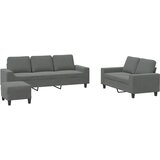  3-dijelni set sofa tamnosivi od tkanine | shoptok.hr
