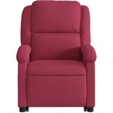  Električni naslonjač na podizanje boja vina baršunasti | shoptok.hr