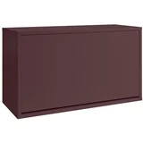 Bordo rdeča preklopna/stenska omarica za čevlje 70x30x40 cm –