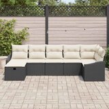  Set sofe 7 kom. Crna poliratan 288,5 x 123,5 x 85 cm | shoptok.hr