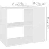 vidaXL Stranska omarica bela 60x30x50 cm iverna plošča, (20621328) | Shoptok.si