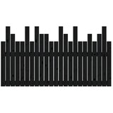 Uzglavlje za krevet Crno 146,5x3x80 cm od masivne borovine | Eponuda.com
