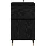  Kreveta Crni hrast 40 x 35 x 70 cm Obrađeno drvo i čelik | Eponuda.ba