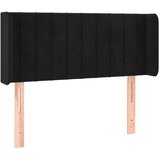  Uzglavlje s ušima crno 83x16x78/88 cm baršunasto | Eponuda.ba