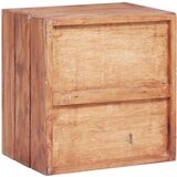 vidaXL Noćni ormarić s 3 ladice 35x25x35 cm masivno drvo mahagonija | shoptok.hr