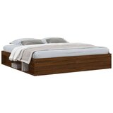  Za krevet smeđi hrast 200 x 200 cm | shoptok.hr