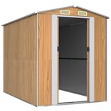  Vrtno spremište svjetlosmeđe 192x274x223 cm pocinčani čelik | shoptok.hr