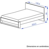 Mömax Postelja Nael, Barva Hrasta, Črna, 140x200 | Shoptok.si