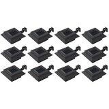 vidaXL Vrtne solarne svjetiljke 12 kom LED kvadratne 12 cm crne Cijene