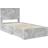  Okvir za krevet s uzglavljem Betonski sivi 100 x 200 cm | shoptok.hr