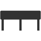  Uzglavlje s uzglavljem Crni hrast 180 cm Konstruirano drvo | shoptok.hr