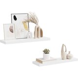  Plutajuće zidne police 2 kom bijele 80 x 23,5 x 3,8 cm MDF | shoptok.hr