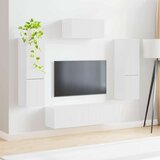  Set TV komoda Zidne 4 pcs Bijelo Konstruirano drvo | shoptok.hr