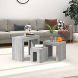  Uklapajući stolići za kavu 3 kom boja hrasta sonome drveni | Shoptok.si