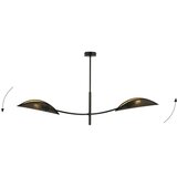  Luster na štangi LOTUS 2xE14/10W/230V crna/zlatna | Eponuda.com
