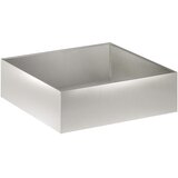  Vrtna saksija 2 kom. Srebrna 100 x 100 x 30 cm Nehrđajući čelik | shoptok.hr