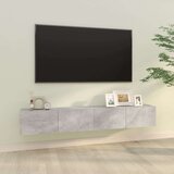 vidaXL TV omarica 2 kosa betonsko siva 100x30x30 cm konstruiran les | Shoptok.si