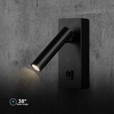  LED zidna spot svetiljka LED/2W/230V 4000K crna | Eponuda.com
