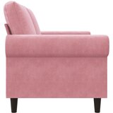  Dvosjed ružičasti 140 cm baršunasti | Shoptok.si