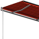  Prostostoječa ročno zložljiva tenda 350x250 cm oranžna/rjava, (20728537) | Shoptok.si
