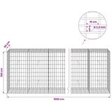  Gabion s žicom debljine 3 5 mm i mrežom 5x10 cm 1050x50x100 cm - 50 cm 100 cm 1050 cm | shoptok.hr