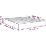  Otoman krevet Crni hrast 193 x 120 x 25 cm Iverica - Crni hrast 160 x 200 cm | shoptok.hr