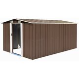 vidaXL Vrtna lopa 257x392x181 cm kovinska rjava Cene