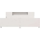  Posteljni okvir brez vzmetnice bel 180x200 cm trdna borovina | Shoptok.si