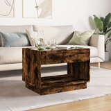 vidaXL Stolić s beskonačnim LED svjetlima boja hrasta 70x50x50 cm | shoptok.hr