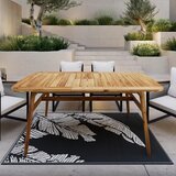 Bessagi Garden Vrtna Miza Nicola, Barva Tikovine, 160-200x90 | Shoptok.si