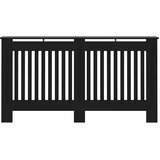  Pokrov za radijator crni 152 x 19 x 81,5 cm konstruirano drvo Slike