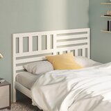  Uzglavlje za krevet bijelo 166 x 4 x 100 cm od masivne borovine | shoptok.hr