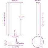  Noge za barski stol U-oblika 2 kom antracit 50 x (110-111) cm čelik | shoptok.hr