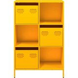 vidaXL Visoka komoda boja senfa 68x39x103,5 cm od čelika | shoptok.hr
