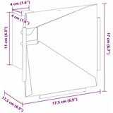  Hvatač kuglica Crna 17.5 x 17.5 x 17 cm Čelik | shoptok.hr