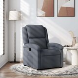 vidaXL Naslanjač temno siv žamet | Shoptok.si