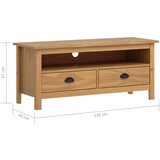 TV omarica Hill medeno rjava 110x40x47 cm trdna borovina, (20623098) | Shoptok.si