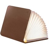 Gingko Electronics lampa - book, brown leather, l Cene