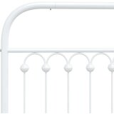 vidaXL Kovinsko vzglavje belo 200 cm | Shoptok.si