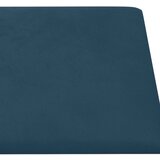  Zidna uzglavlja 12 kom. Plava Baršun 30 x 30 cm | shoptok.hr