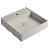 Sapho svijetlo sivi betonski umivaonik quadrado 46 x 46 cm Cene
