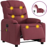 Maison Chic Električni masažni naslanjač - Relax naslanjač vinsko rdeče blago, (22134320) | Shoptok.si
