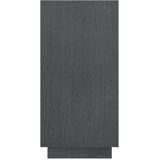 Ormarić za knjige sivi 80x35x71 cm od masivne borovine | Eponuda.com