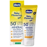Chicco Baby Moments Sun Mineral krema za sončenje za otroke SPF 50+ 0 m+ 75 ml