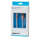 Eightt Kabel osemt USB strele 1M Trenzado avtorice Nylon Rosa, (21090554) | Shoptok.si